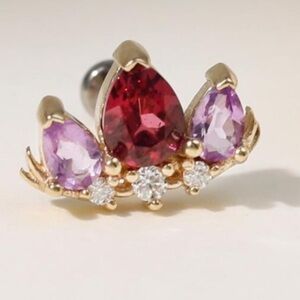 All 14k Yellow Gold 18g 6mm (Images Look Bigger
For Details)